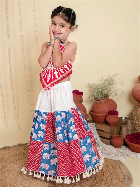 Pure Cotton Traditional Ethnic Wear for Baby Girls | Halemons