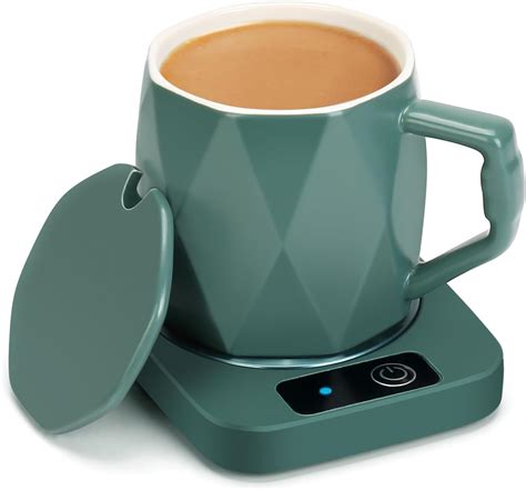 Amazon.com: MWNAGO Coffee Mug Warmer Set with Cup, Electric Coffee Warmer for Desk with Auto ...