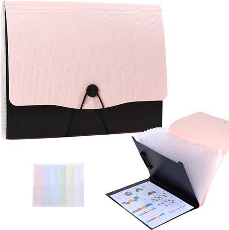 PROSFIA Expanding File Folder File Organizer 13 Pockets File Organizer ...