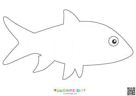 Vorlagen «Fische» zum Ausdrucken für das Zeichnen und das Basteln aus Papier - outline of quoy fish