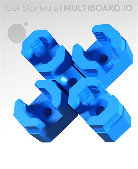 15 mm - Quad Offset Snaps (DS Part A) - 3D model by Multiboard on Thangs