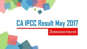 CA IPCC May 2017 Official Results Announcements