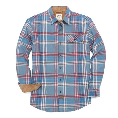 Dubinik® Mens Flannel Shirts Long Sleeve Flannel Shirt For Men Casual ...