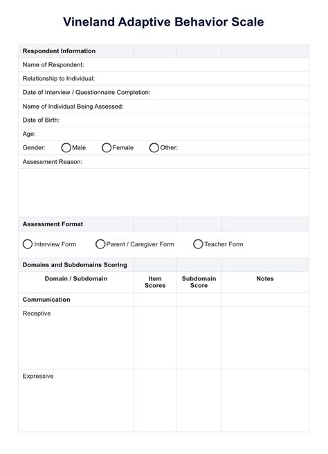 Vineland Adaptive Behavior Scale