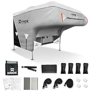 KNOX 3rd Gen RV Truck Camper Cover, Slide in Camper Cover, Anti-Tear 7 ...
