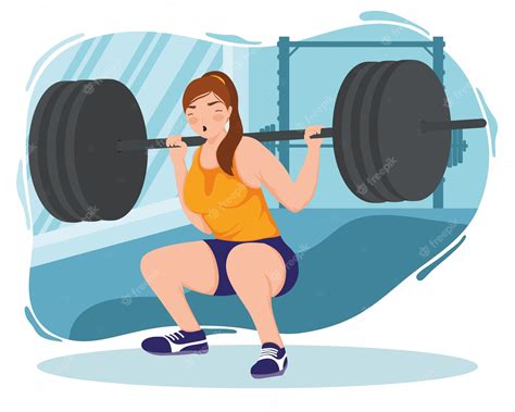 Women Lifting Weights Clip Art