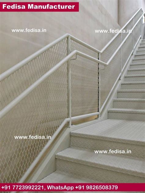 Steel Spiral Staircase Metal Mesh Stairs Glass And Metal Stair Railings ...