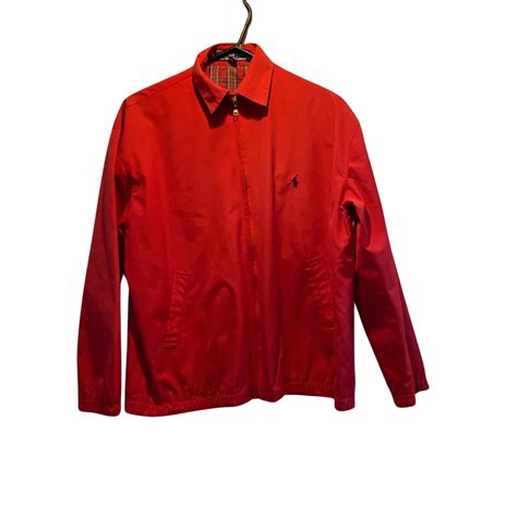 Polo Ralph Lauren Mens Size S Front Zipper Red Jacket(s)