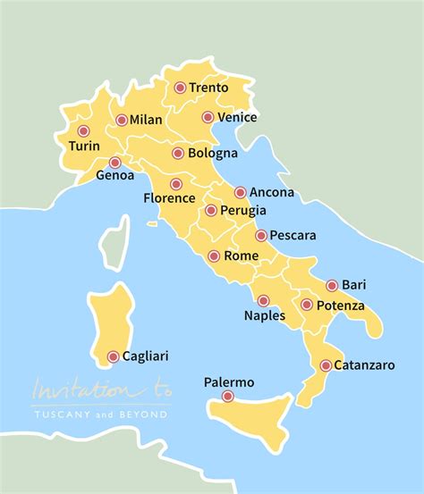 Map Of Italian Towns