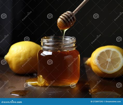 Can Honey and Lemon really Beat Coughing Symptoms . AI Generation Stock Illustration ...