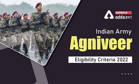 Indian Army Agniveer Eligibility Criteria 2022