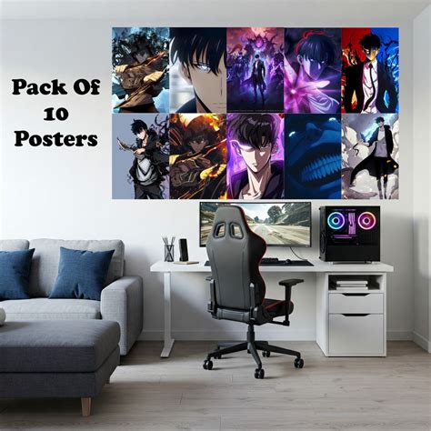 Solo Leveling Posters A4 Size Pack Of 10 (Set 1) – Printkarr