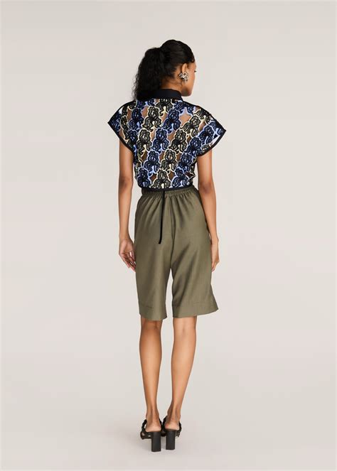 ROSANI The Compages top in multicolor - multicolor embroidered cutwork ...