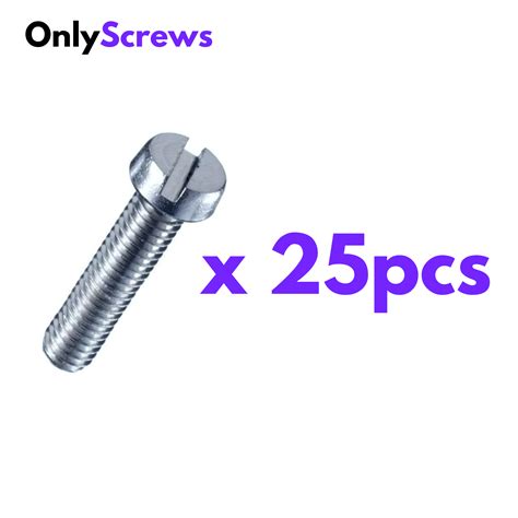 M4 X 20mm Slotted CHHD SS 304 Screw (Dia. 4mm, Length 20mm)(Pack of 25 ...