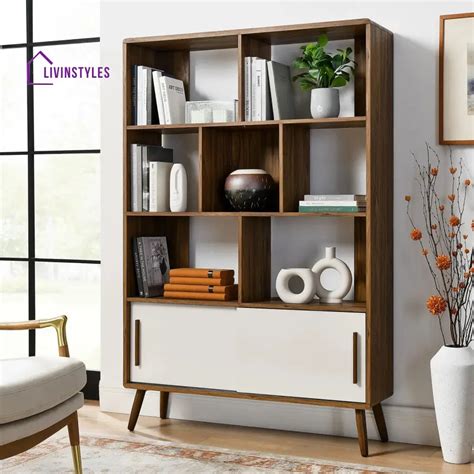 Anastasia Engineered Wood Bookshelves | Bookshelf for Living Room | Be ...