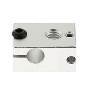 Meri Shopp Aluminum Heater Hot End Heating Blocks for V6 3D Printer ...