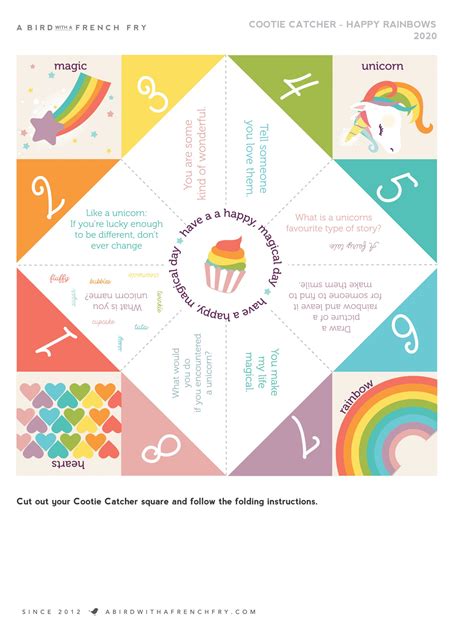 Cootie Catcher Printable