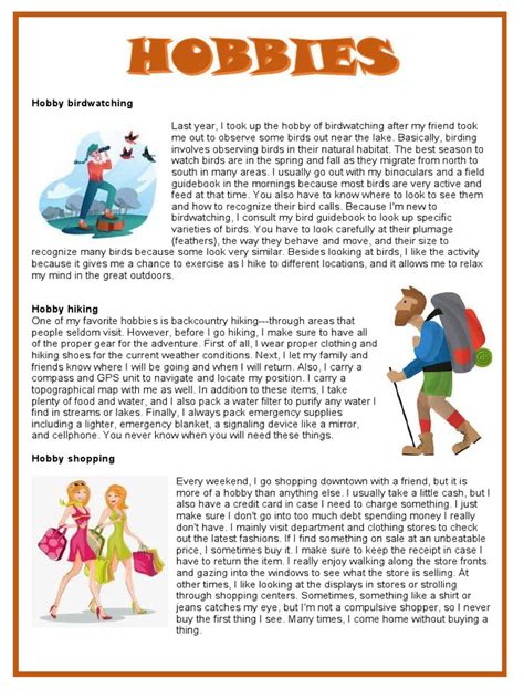 Hobbies for Kids Reading 的图像结果