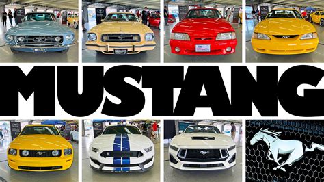 7 Generations of Ford Mustang! A Quick Look Back at 60 Years of Design Changes