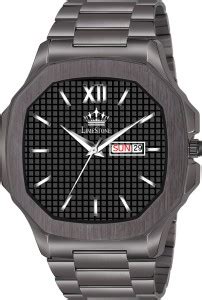 LIMESTONE OTUS Day and Date Functioning Series Square Grey Chain Boys ...