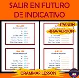 SALIR en FUTURO DE INDICATIVO - lesson / worksheet Spanish future tense