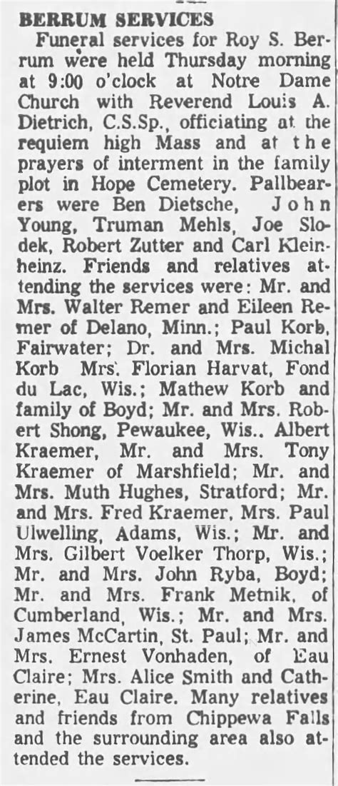 Roy S. Berrum: Obituary - Newspapers.com™