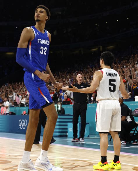 Olympic viewers spot 7ft 4in Victor Wembanyama being marked by 5ft 6in ...