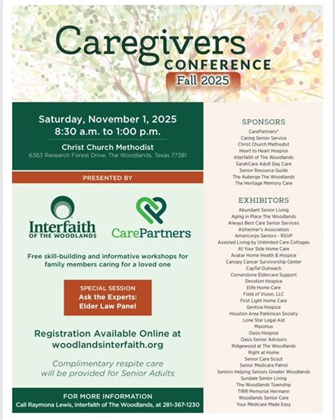 ?Caregivers Conference- Fall 2025?, Christ Church Methodist, The ...