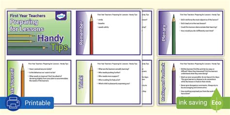 First Year Teachers: Preparing for Lessons - Handy Tips