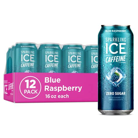 Sparkling Icecaffeine Blue Raspberry Sparkling Water With Caffeine Zero ...