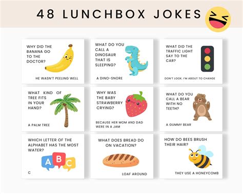 Lunchbox Jokes Printable Lunch Box Notes Jokes for Kids - Etsy Australia