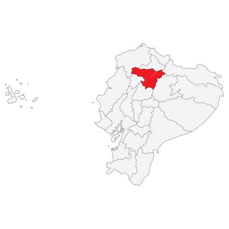 Map of ecuador with capital city quito | Premium Vector