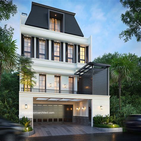 Mrs. I Classic House 4 Floors Design - Jakarta Barat 46489 - 4 Floors ...