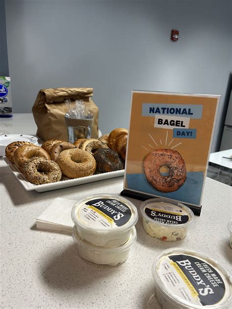 Always a great way to start the day at LexJet Happy national bagel day ...
