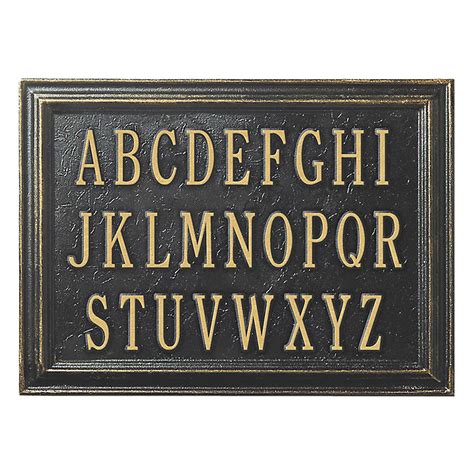 Double-Line Estate Plaque with Weather-Resistant Aluminum & 911 ...