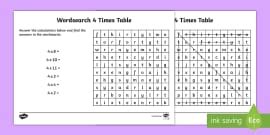 👉 3 and 4 Mixed Times Tables Activity Sheet - Twinkl