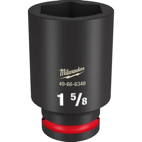 MILWAUKEE, 3/4 in Drive Size, SAE, Deep Impact Socket - 61DM24|49-66 ...