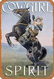 Carlor Cowgirl Spirt Western Cowboy Series Poster Chic Art Prints ...