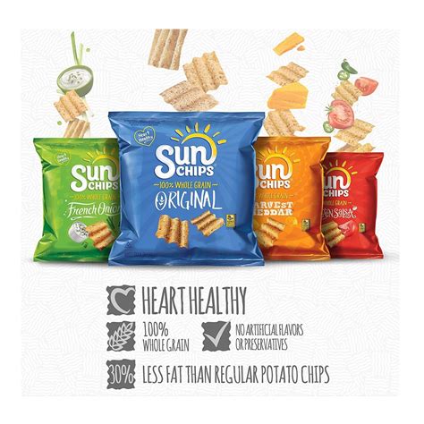 Sun Chips Whole Grain Harvest Cheddar at Roseanne Foster blog