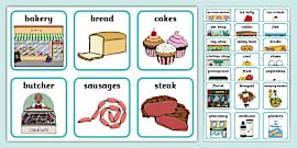 Different Types of Shops - Matching Cards - ESL Resource