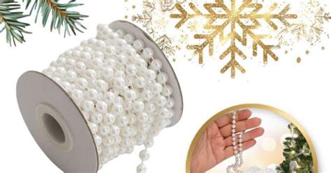 Christmas tree chain 5m garland pearls CHRISTMAS WOZ15 - Poland, New ...