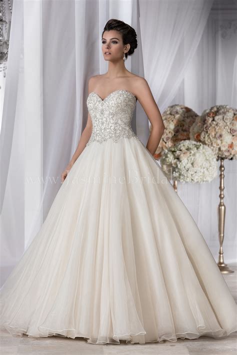 Strapless Wedding Dress With Beading