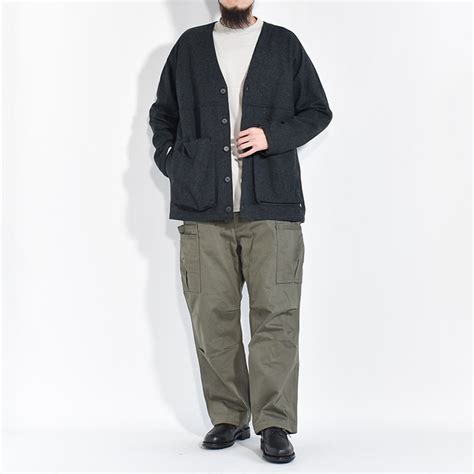 (SF-232052) SASSAFRAS (ササフラス) Digs Crew Carde Jacket / Tweedy Cotton ...