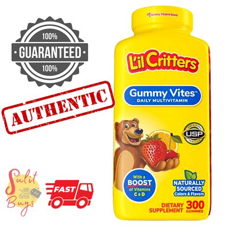 L'il Critters Gummy Vites Gummy Vites 300 gummy bears Kid's ...