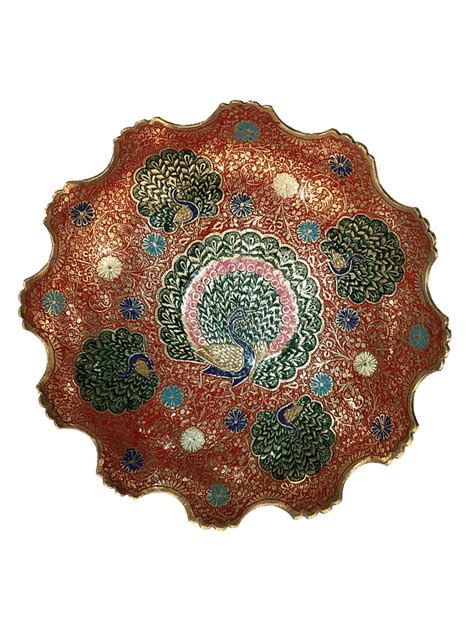 Peacock Moradabadi Brass Bowl | Order Online now