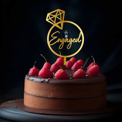 Engaged Cake Topper - ET0029 – Cake Toppers India