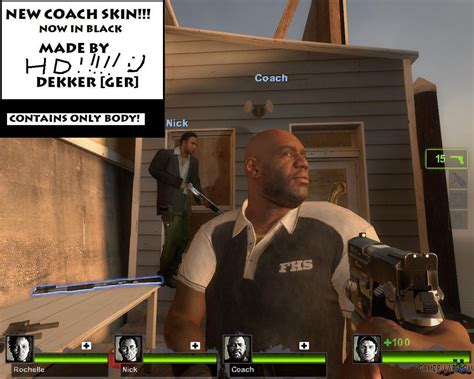 Black Shirt - Coach - Left 4 Dead 2 - Player models - Source Warehouse ...