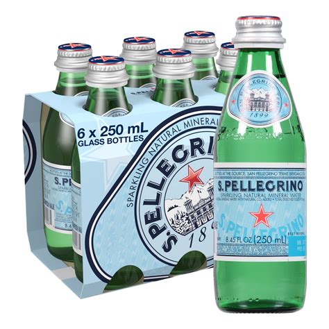 Buy S.Pellegrino Sparkling Natural Mineral Water, 8.45 fl oz. Glass ...