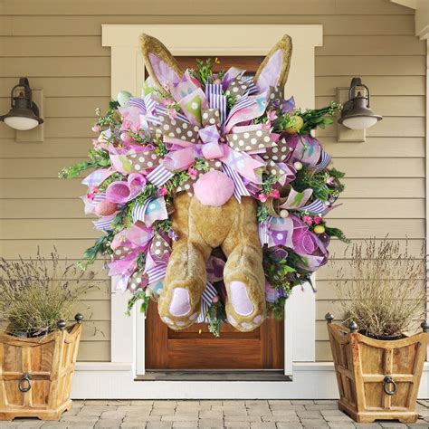 Easter Decor Bunny Bottom Wreath Bunny Bottom Wreath Spring Wreath ...