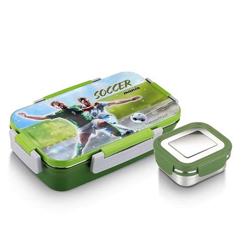Buy Signora Ware Nugget Stainless Steel Printed Lunch Box with Clip ...